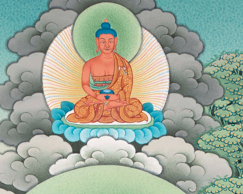 Buddhist Diety White Tara Thangka | Wall Hanging Yoga Art | Religious Gift Ideas