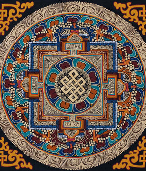 Endless Knot Mandala | Tibetan Thangka Art