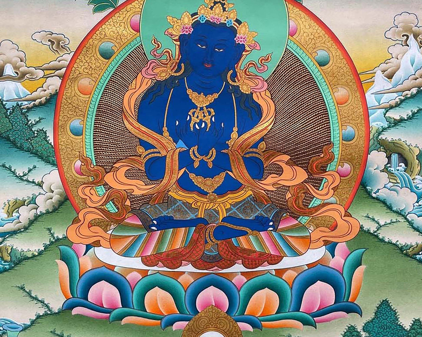 Vajradhara Original Hand Painted Thangka | Wall Decoration Painting