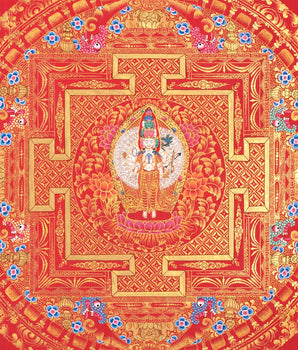 1000 Arm Chenrezig |  Buddhist Thangka