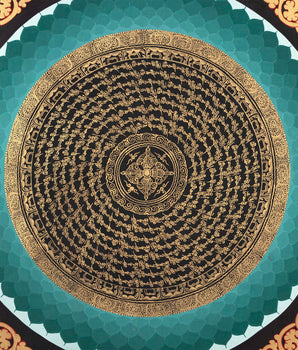 MANTRA MANDALA THANGKA  |  Tibetan Thangka