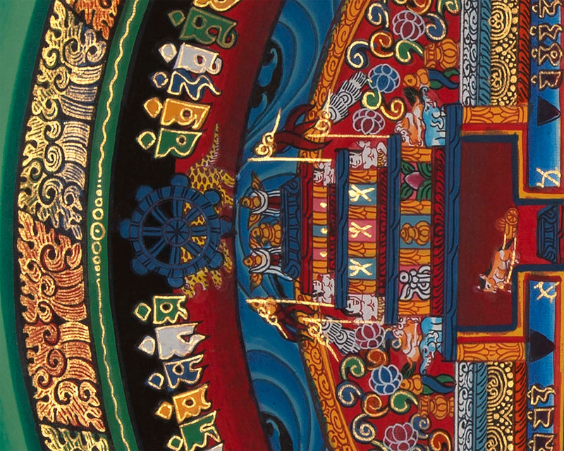 Kalachakra Mandala | Small Size Wall Decoration Painting