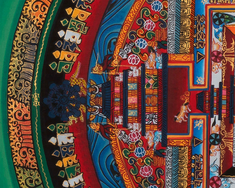 Kalachakra Mandala Thangka Painting | Rare Genuine Hand Painted Tibetan thangka