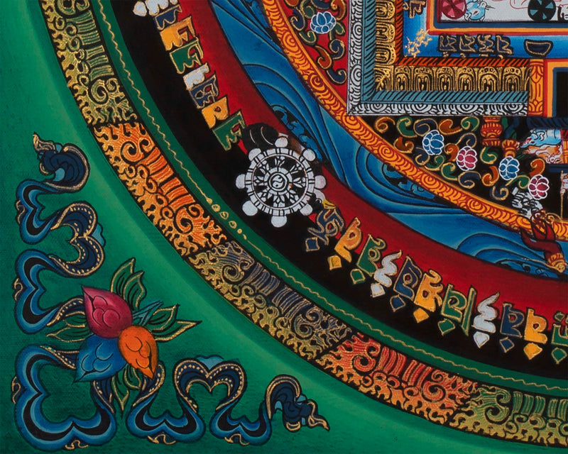 Kalachakra Mandala Thangka Painting | Rare Genuine Hand Painted Tibetan thangka