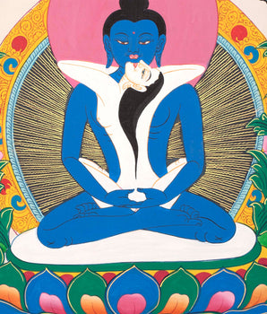 Samantabhadra Buddha | Wall Hanging Yoga Meditation Canvas Art