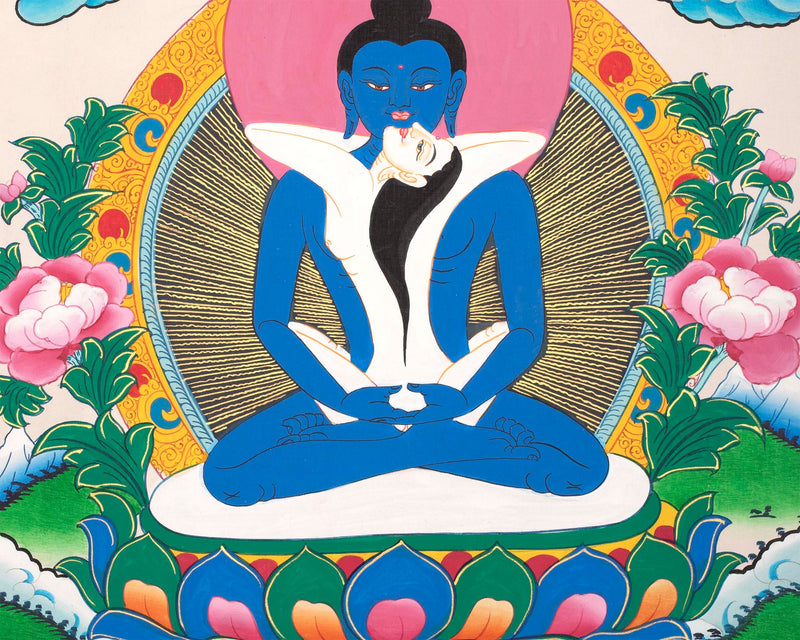 Samantabhadra Buddha | Wall Hanging Yoga Meditation Canvas Art