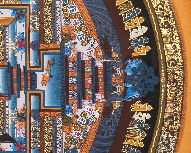 Kalachakra Mandala Thangka | Small Size Wall Decoration Painting