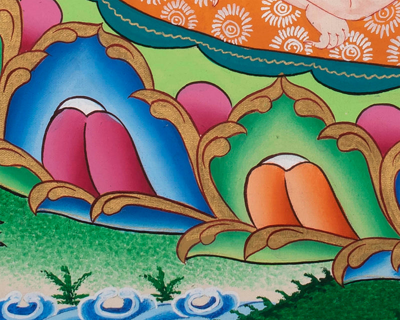 Sakya Mahakala Thangka | Wrathful Dharmapala Vajra Panjarnatha | Buddhist Wall Decor