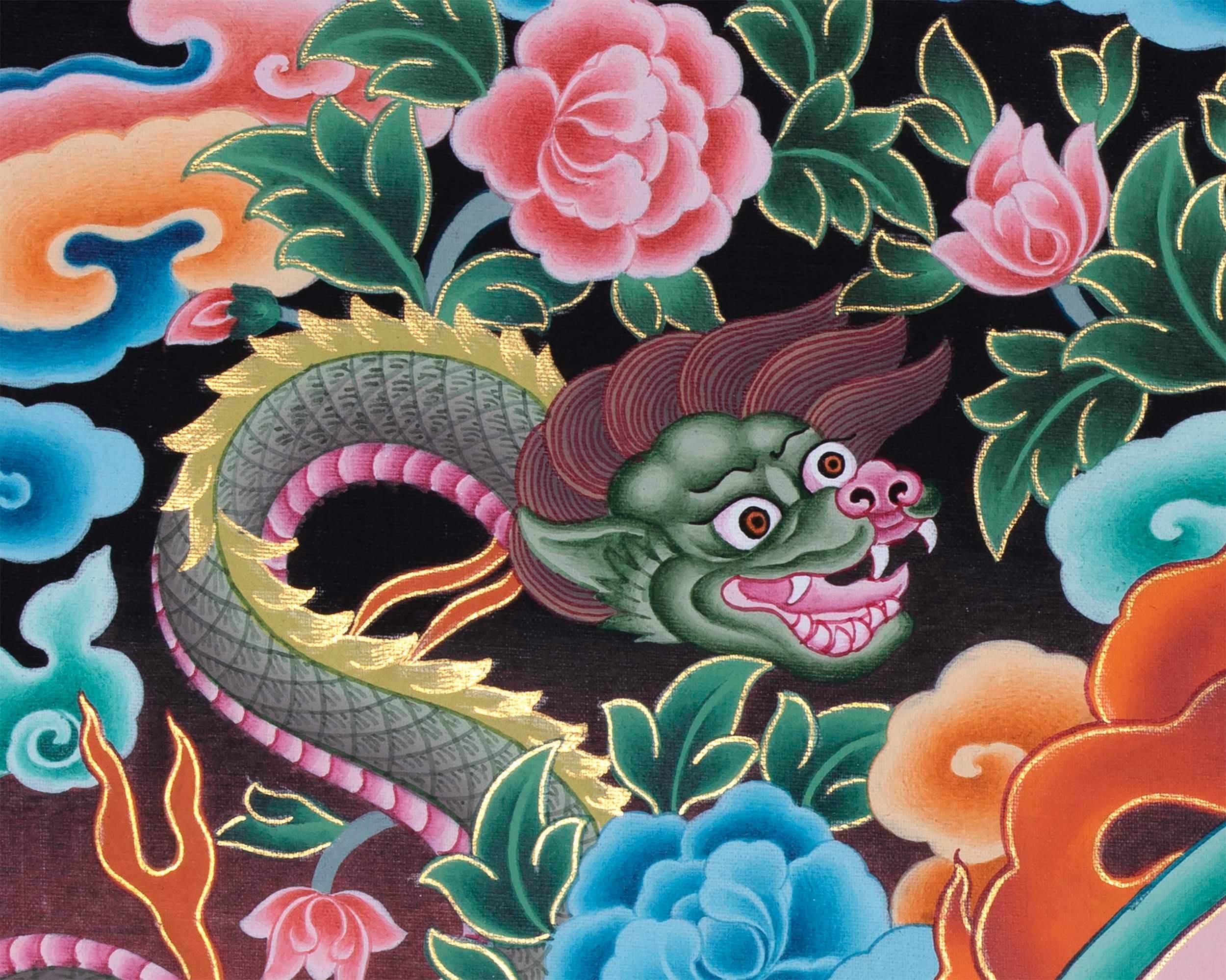 Hindu God Ganesh Thangka | Newari Thangka Art