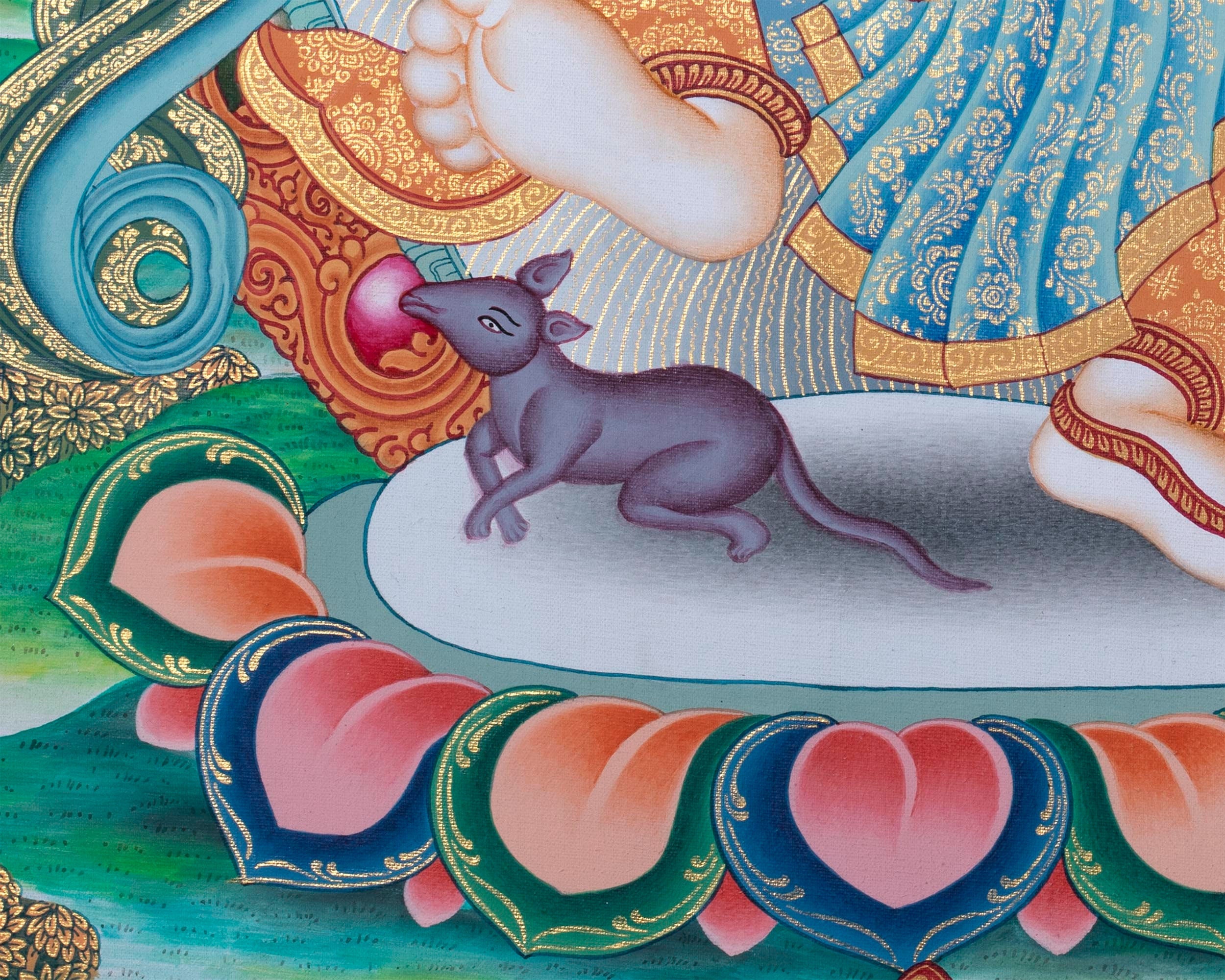 Hindu God Ganesh Thangka | Newari Thangka Art
