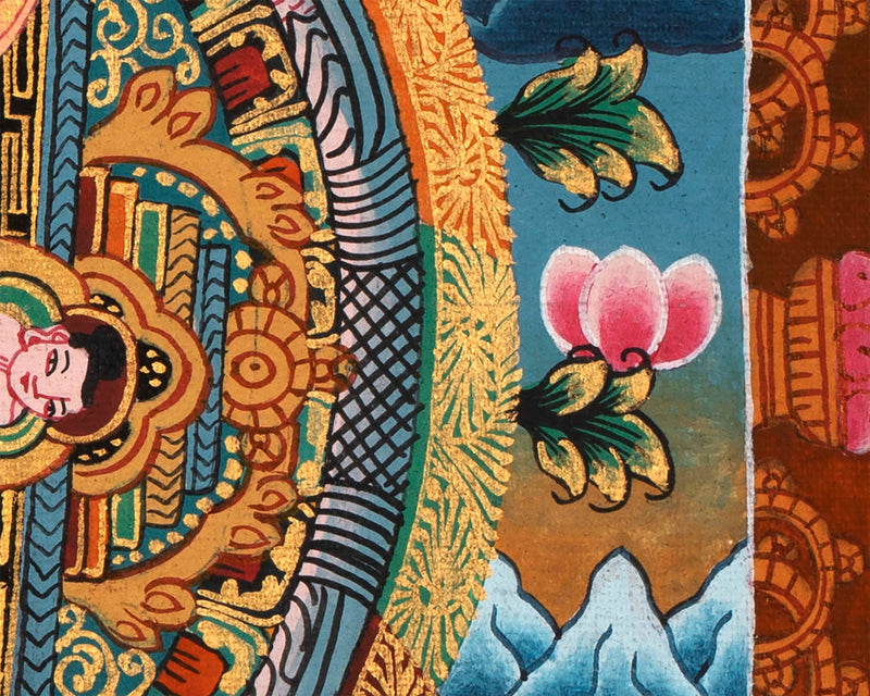Tibetan Buddha Mandala  | Spiritual Mandala Wall Art