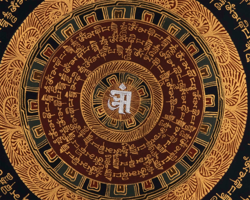 Mantra Mandala | Wall Decor Thangka