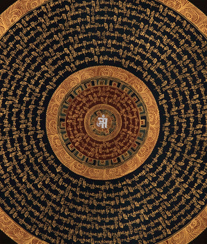 Mantra Mandala | Wall Decor Thangka
