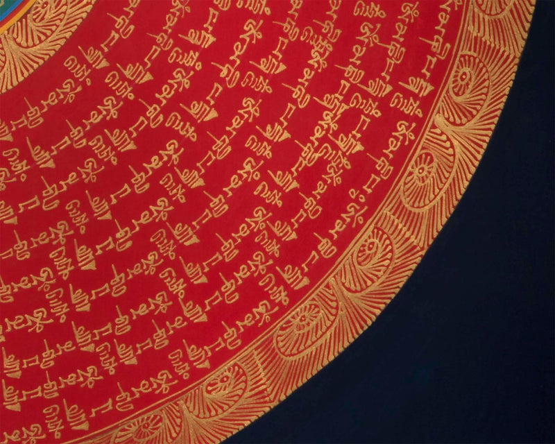 Quality Mantra Mandala | Tibetan Wall Decoration painting