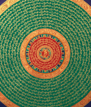 Round Mandala Thangka | Mindfulness Meditation