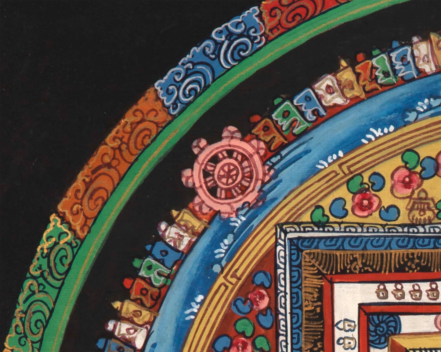 Fine Quality Kalachakra Mandala Thangka Painting | Rare Tibetan thangka