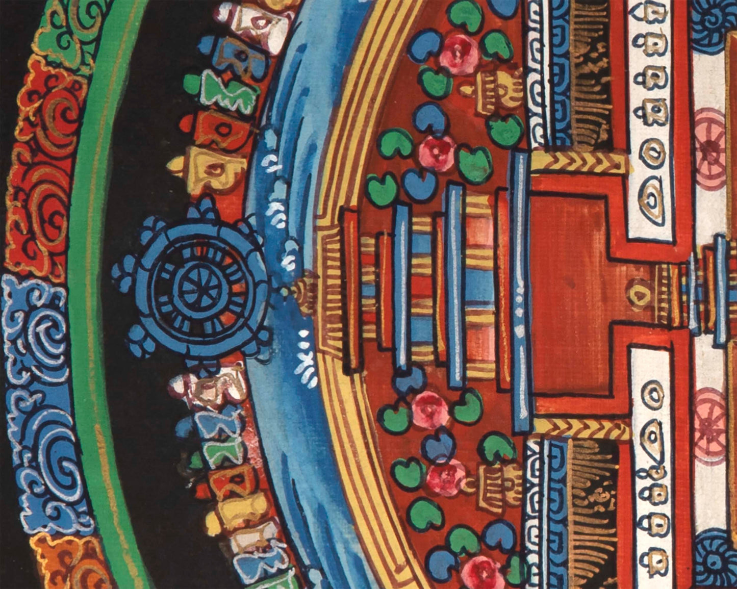 Fine Quality Kalachakra Mandala Thangka Painting | Rare Tibetan thangka