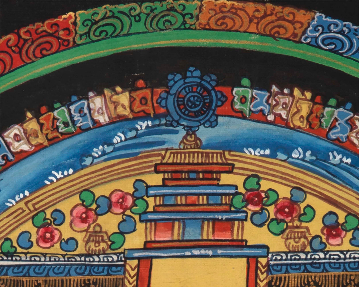 Fine Quality Kalachakra Mandala Thangka Painting | Rare Tibetan thangka