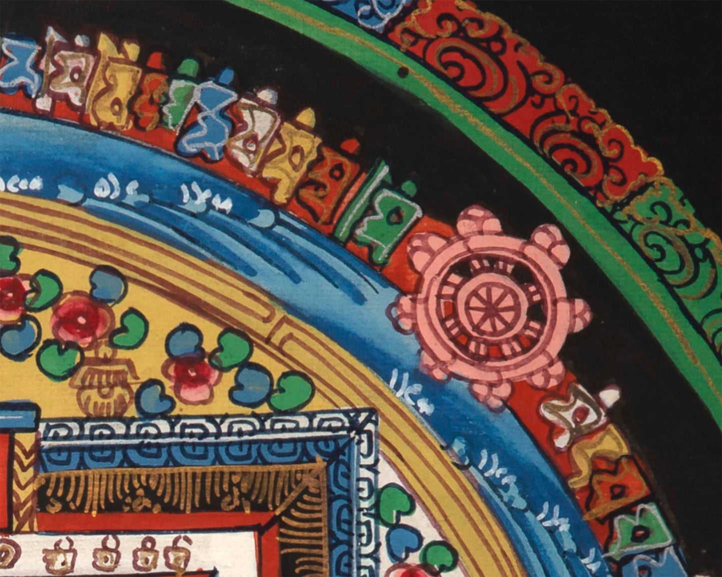 Fine Quality Kalachakra Mandala Thangka Painting | Rare Tibetan thangka