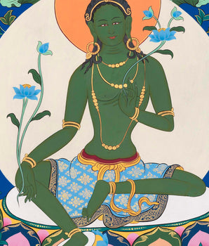 Green Tara Mother Goddess | Wall  Decor