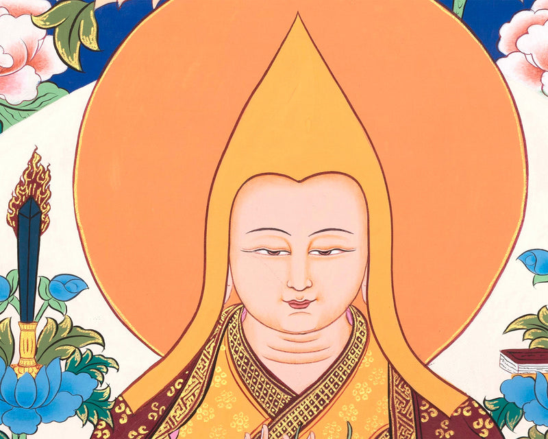 Tsongkhapa Thangka Painting | The Buddhist Master