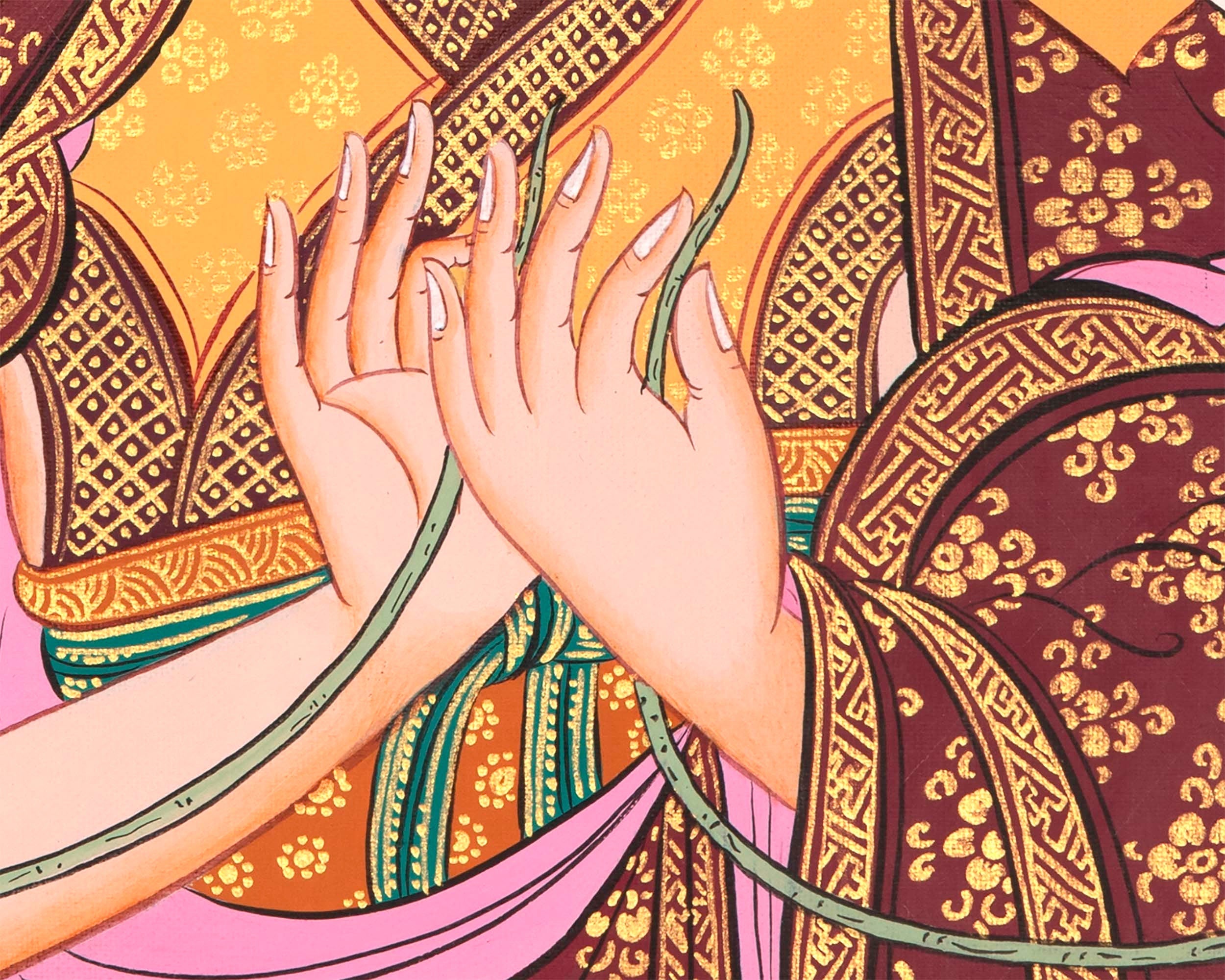 Tsongkhapa Thangka Painting | The Buddhist Master