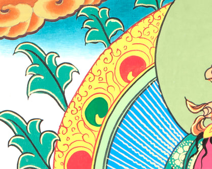 Amitayus Buddha Thangka  | Buddha of Eternal Life | Meditation Canvas Art For Positive Energy and Peace | Wall Hanging