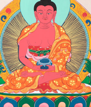 Buddha Amitabha Thangka | Mindfulness Meditation Practice Tool