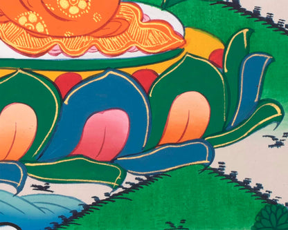 Buddha Amitabha Thangka | Mindfulness Meditation Practice Tool