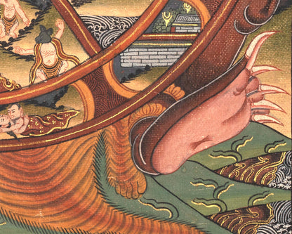 Bhavachakra Original Thangka | Handmade Buddhist Painting