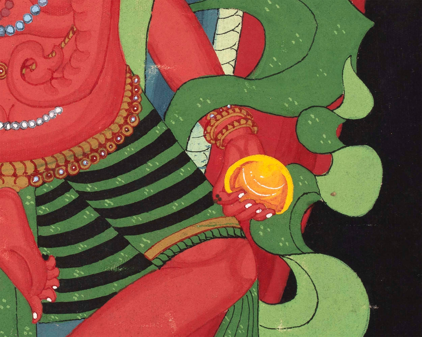 Ganesh Thangka Painting | Wall hanging Decoration for Positivity