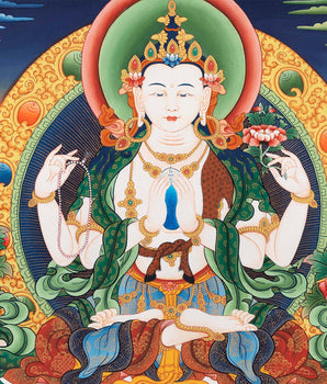 Chenrezig Thangka | Art Painting for Meditation