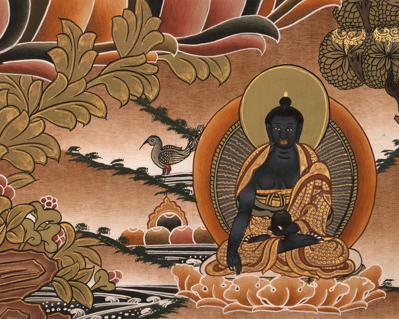 Vajrasattva Dorje Sempa Shakti  YabYum Thangka | The Union Of Compassion And Wisdom | Wall hanging Decoration