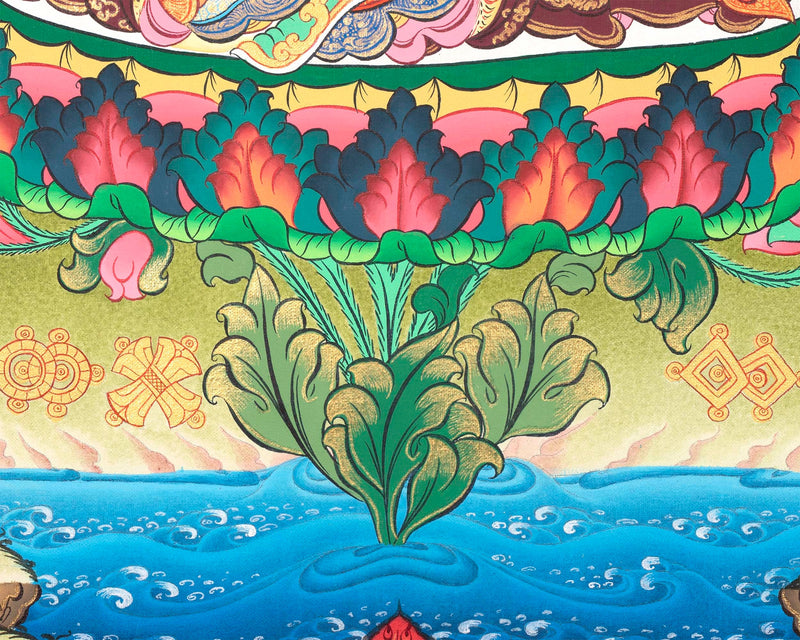 Padmasambhava Thangka | Meditation Canvas Art
