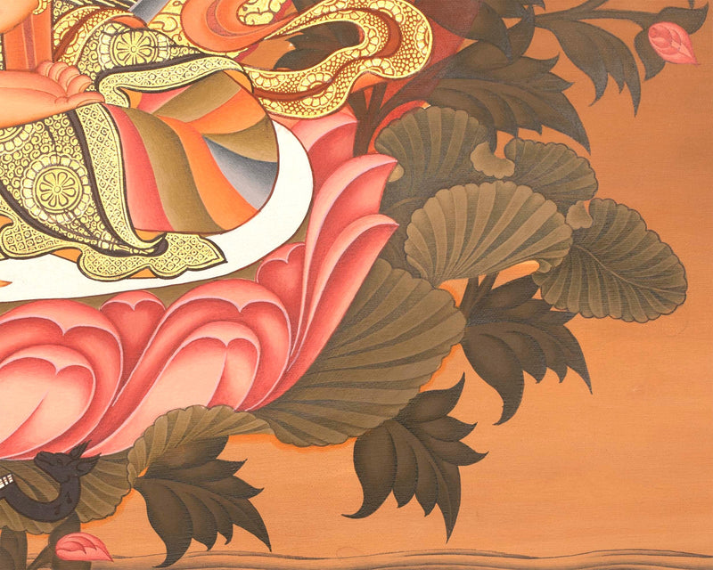 Vajrasattva Thangka Art | Buddhist Original Hand-Painted Thangka