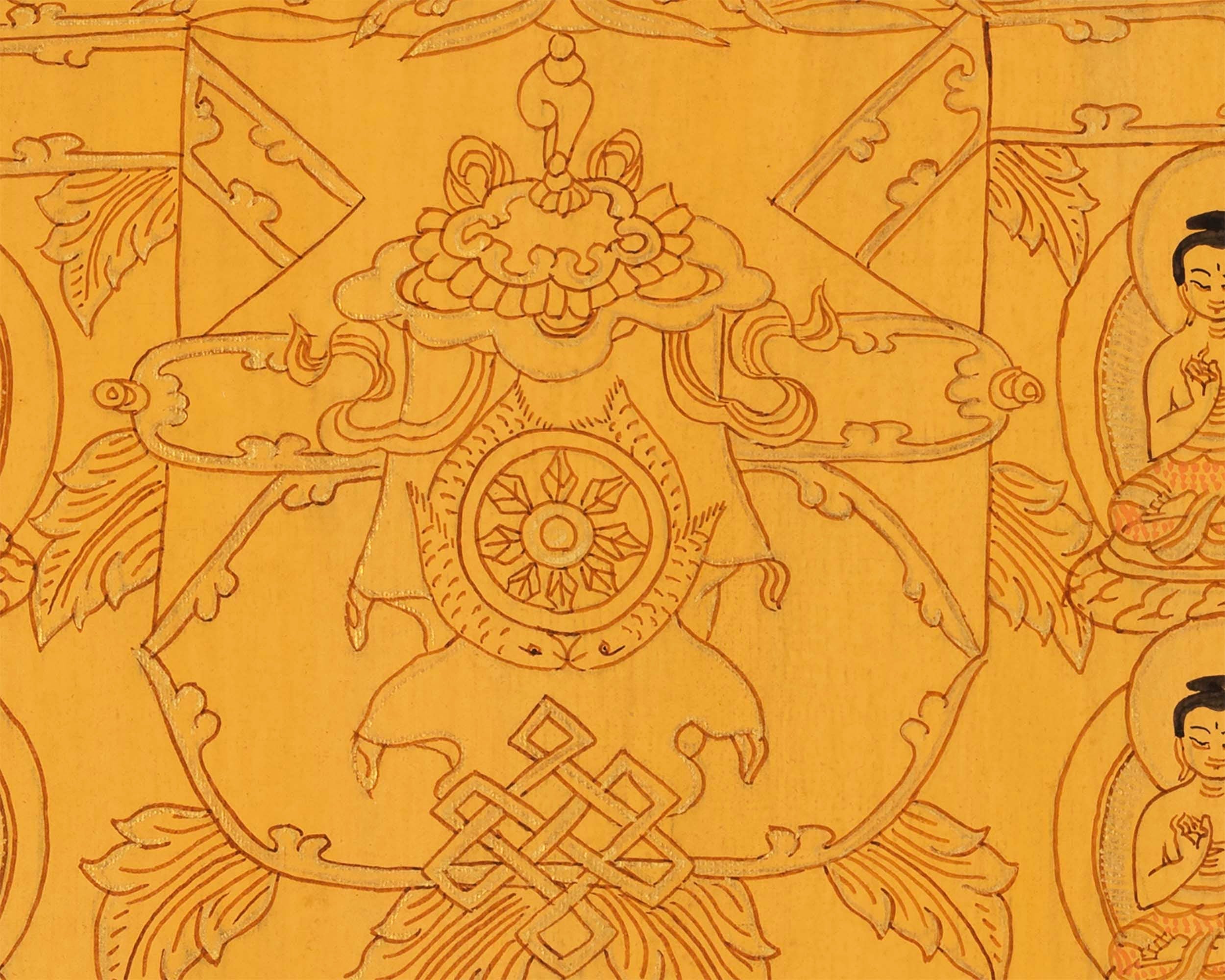 Wall hanging Shakyamuni Buddha Thangka | Handmade Thangka for Peace