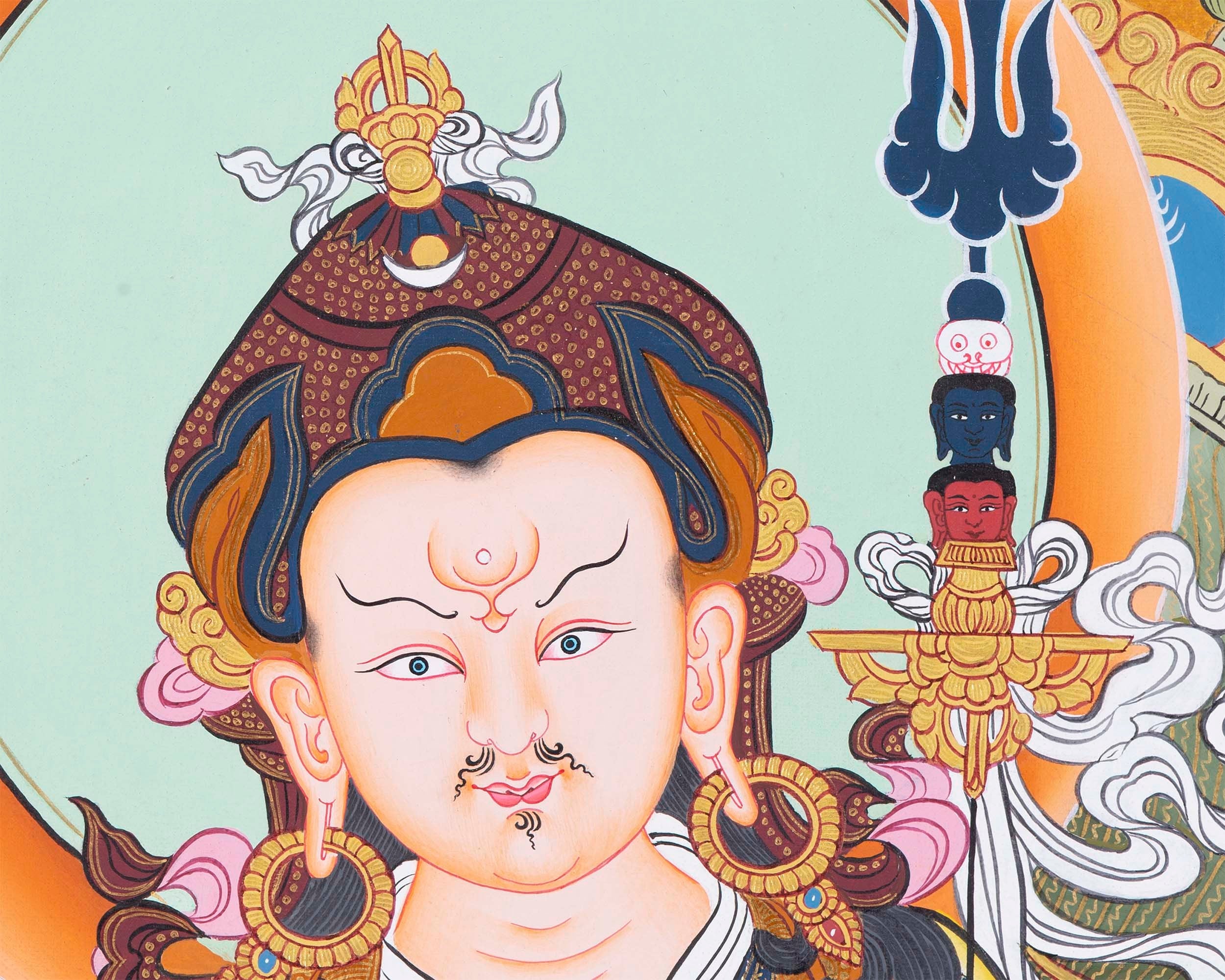 Padmasambhava Guru Rinpoche | Original Hand Painted Art | Wall Decors