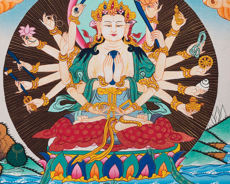 Bodhisattva Cundi Thangka | Mother Of All Bodhisattva Painting