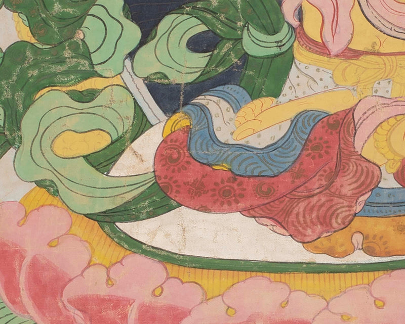 Manjushree Thangka | Vintage Thangka painting