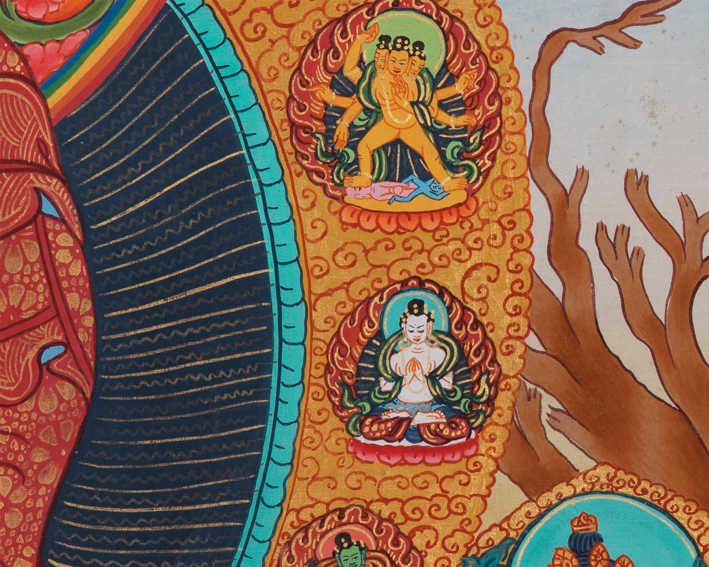 Gautama Buddha Thangka | Wall Decor | Tibetan Hand Painting