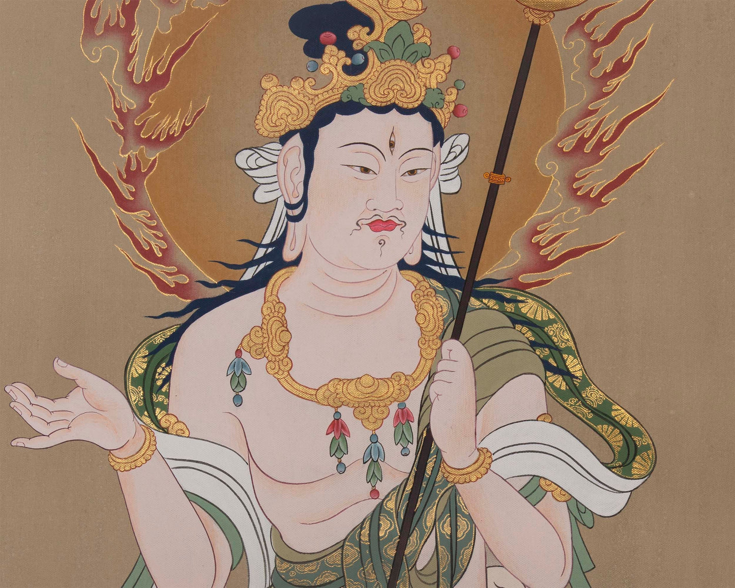 Death Japanese Deity Original Handpainted Thangka | Thangka Art