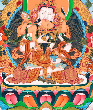 Vajrasattva Shakti  |  High Quality Art on Cotton Canvas