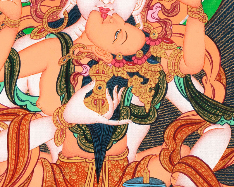 Vajrasattva Shakti  |  High Quality Art on Cotton Canvas