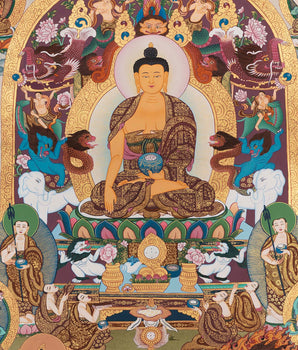 Buddha Thangka |Sariputra & Maudgalyayana Thangka