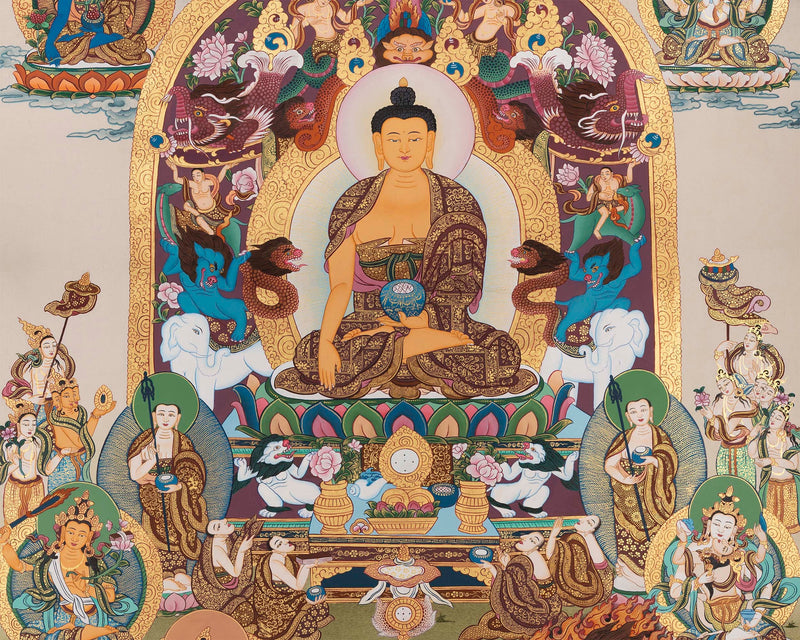 Buddha Thangka |Sariputra & Maudgalyayana Thangka