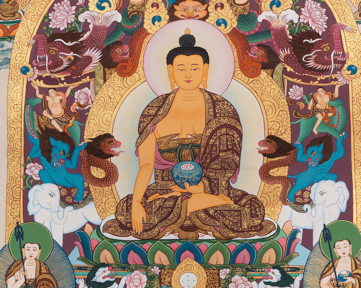 Buddha Thangka |Sariputra & Maudgalyayana Thangka
