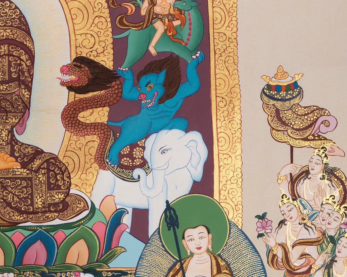 Buddha Thangka |Sariputra & Maudgalyayana Thangka
