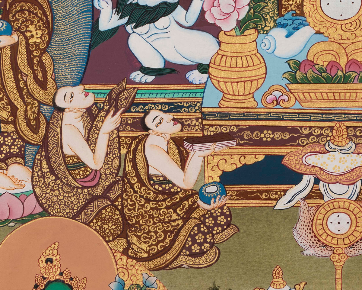 Buddha Thangka |Sariputra & Maudgalyayana Thangka