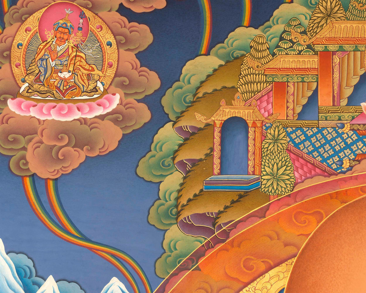 White Tara | Kwan Yin Female Goddess | Original Hand-Painted Tibetan Thangka