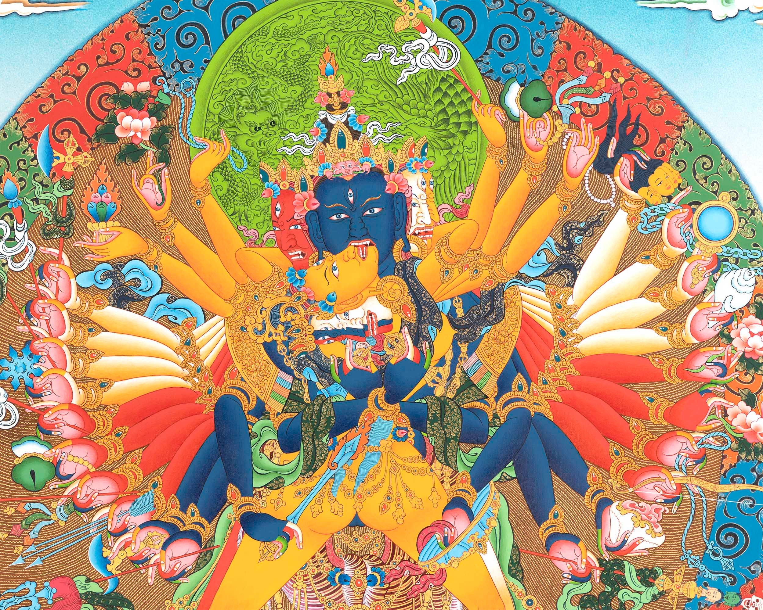 Kalachakara with Vishvamata | Wall hanging